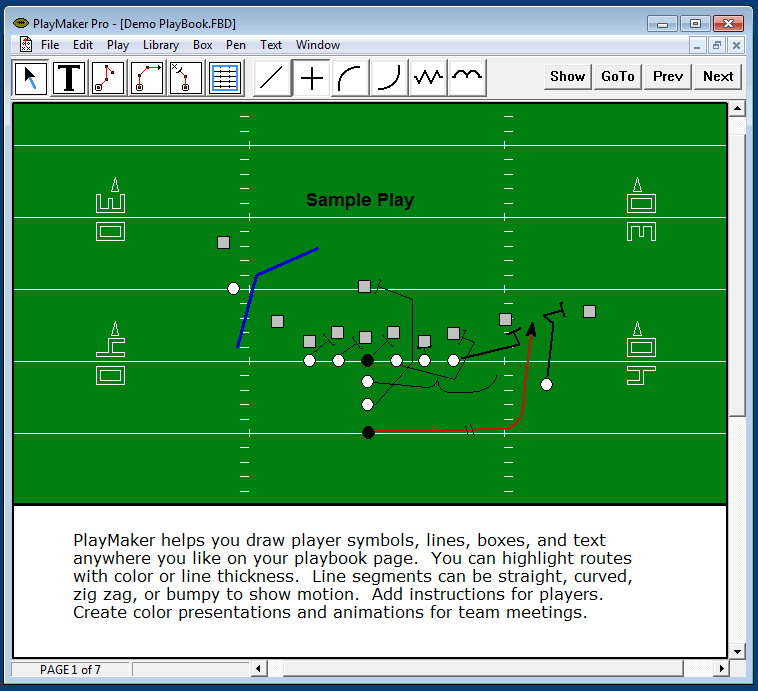 PlayMaker Pro for Microsoft Windows Screen